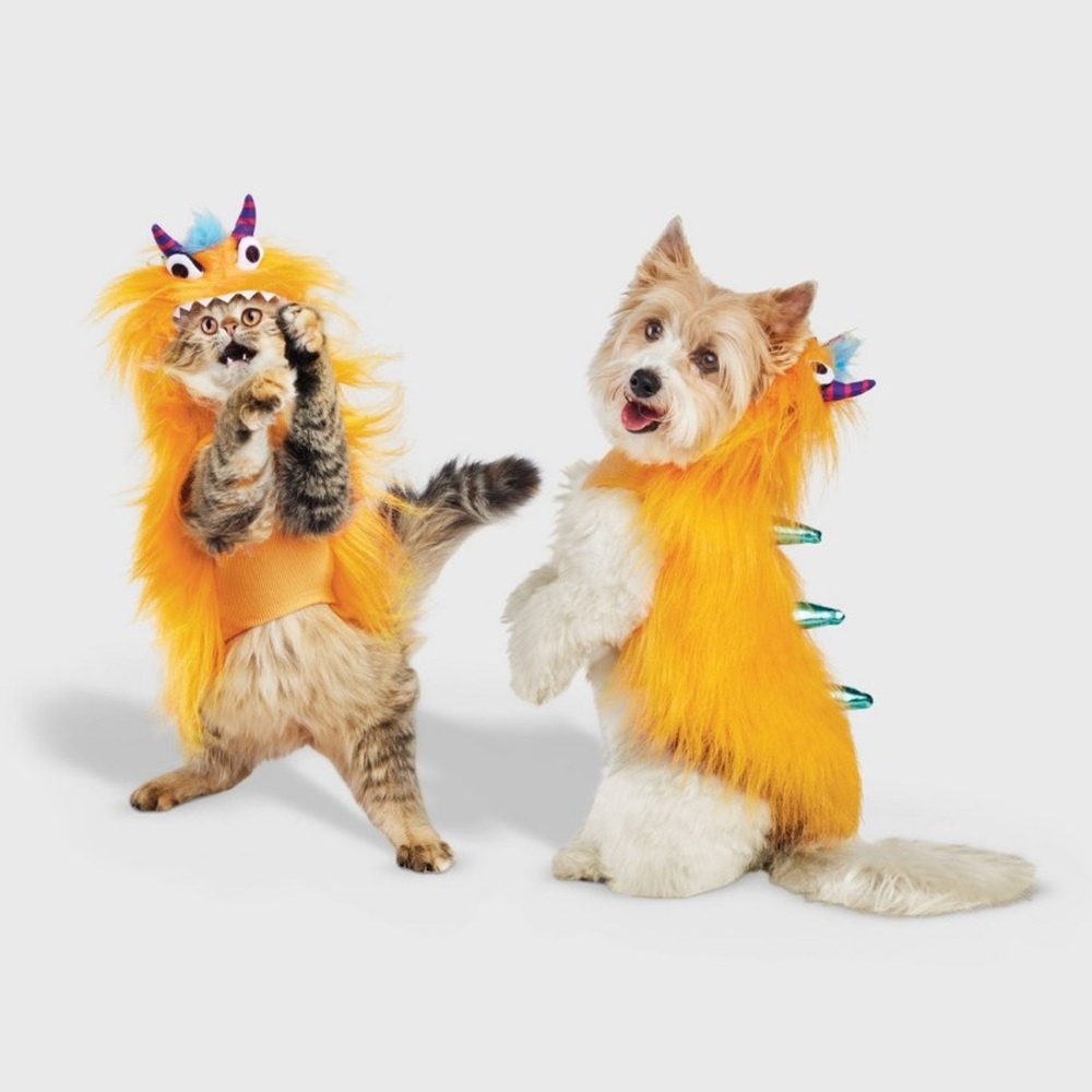 Orange Monster Pet Costume